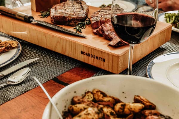 The Boardsmith Maple End Grain Cutting Board (Medium) — eco-friendly alternative to plastic cutting boards