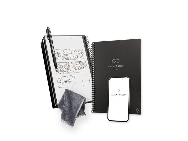 Rocketbook Core Reusable Smart Notebook — eco-friendly alternative to disposable paper notebooks